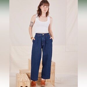 Big Bud Press Dark Wash Denim Trousers, size small